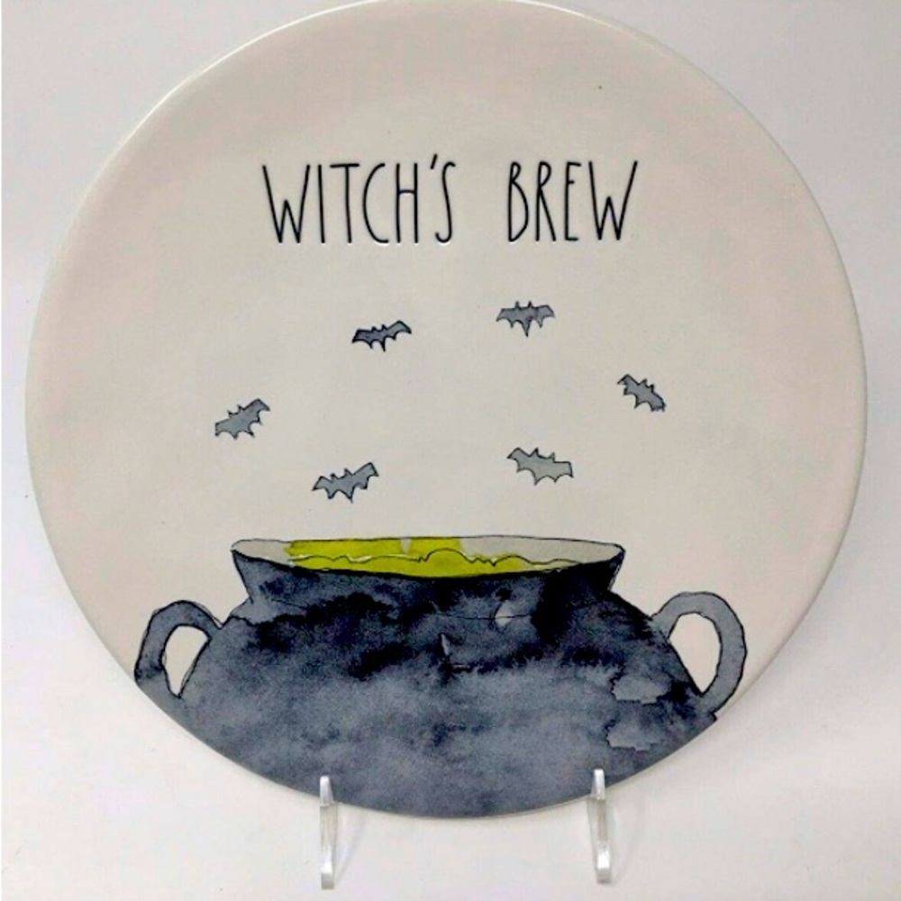 Rae Dunn HTF Witches Brew Ceramic Plate